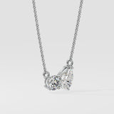 Double Diamond Duo Necklace