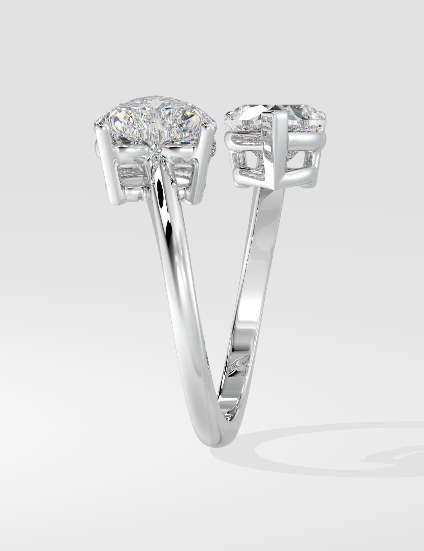 The Moi-et toi Heart Ring - House Of Quadri