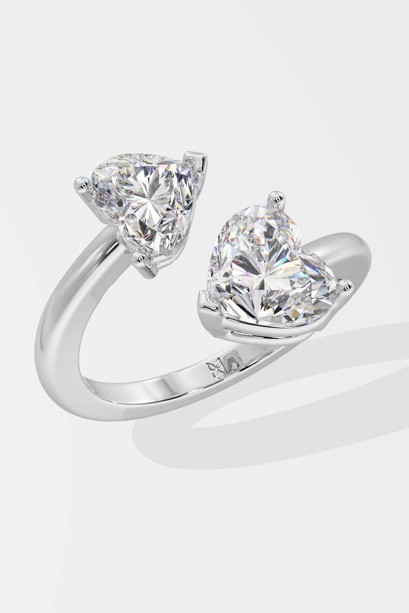 The Moi-et toi Heart Ring - House Of Quadri