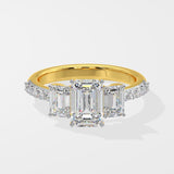 Three Stone Anniversary Diamond Ring