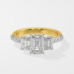 Emra Three Stone Anniversary Ring - House Of Quadri