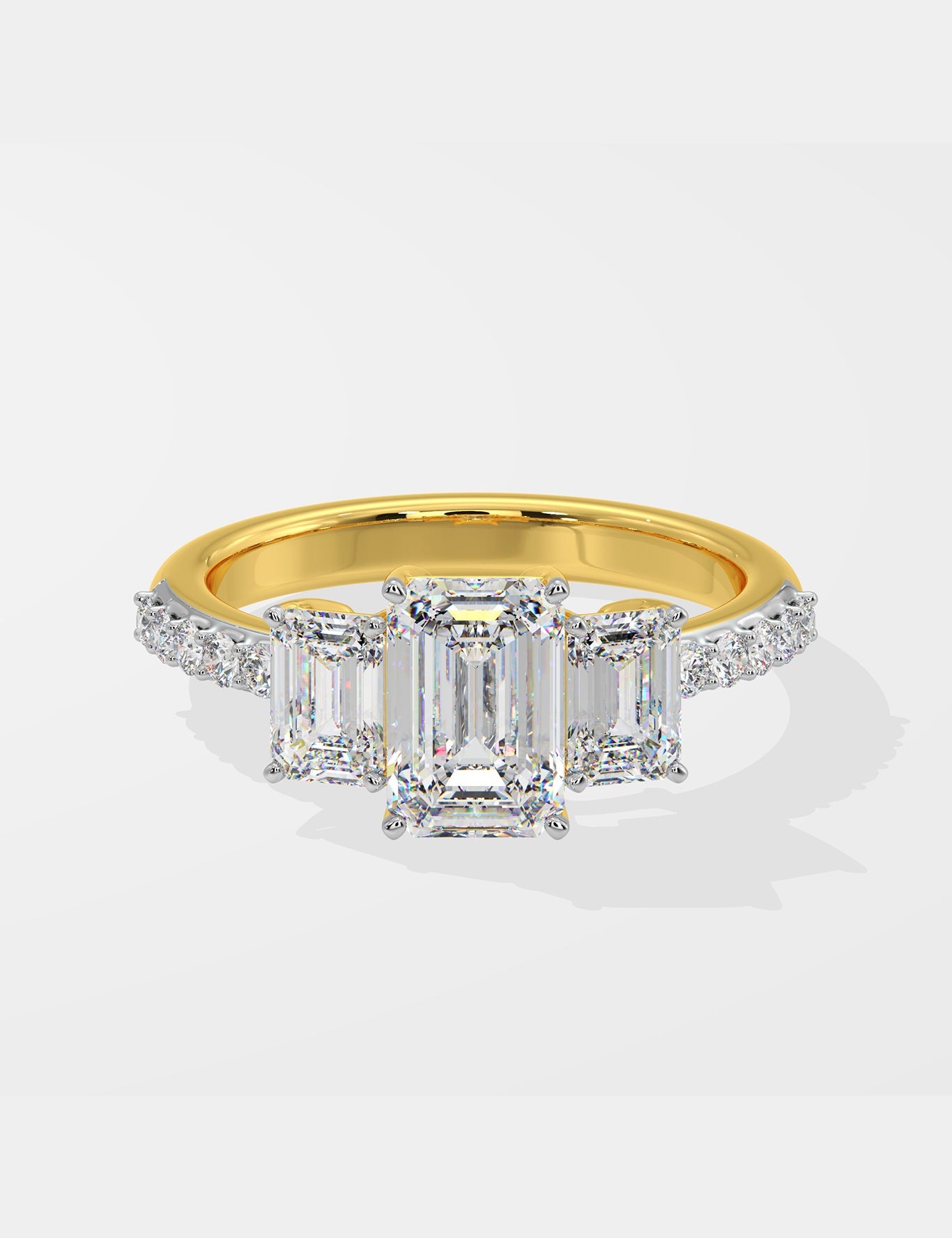 Emra Three Stone Anniversary Ring - House Of Quadri