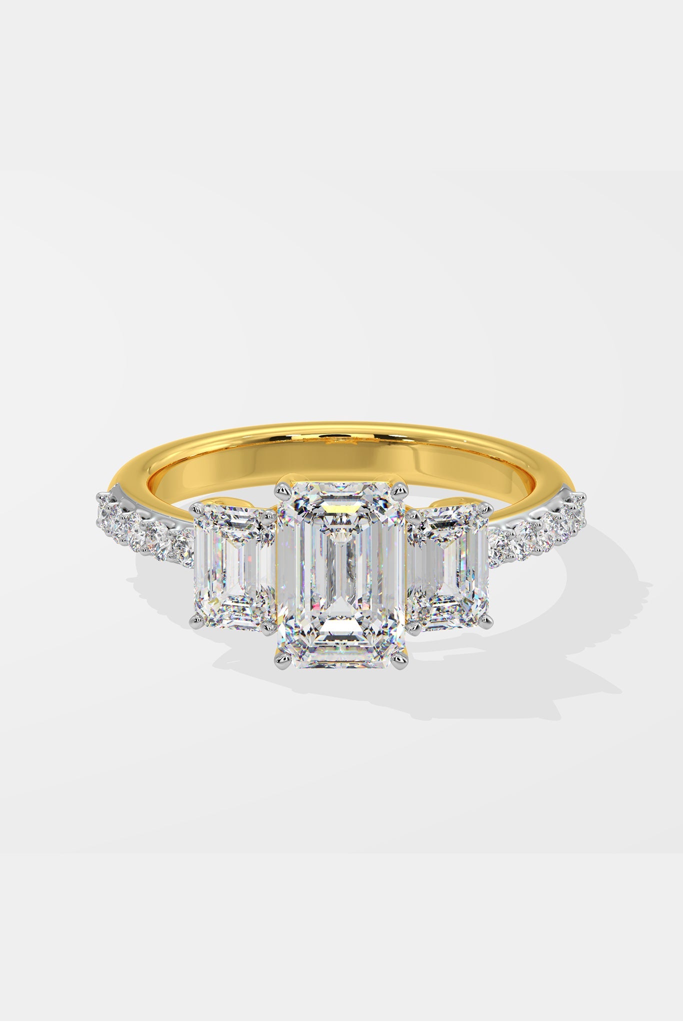 Emra Three Stone Anniversary Ring - House Of Quadri