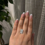 9.16 Ct Elongated Radiant Cut F VS1