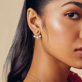 Askew Front & Back Earrings - House Of Quadri