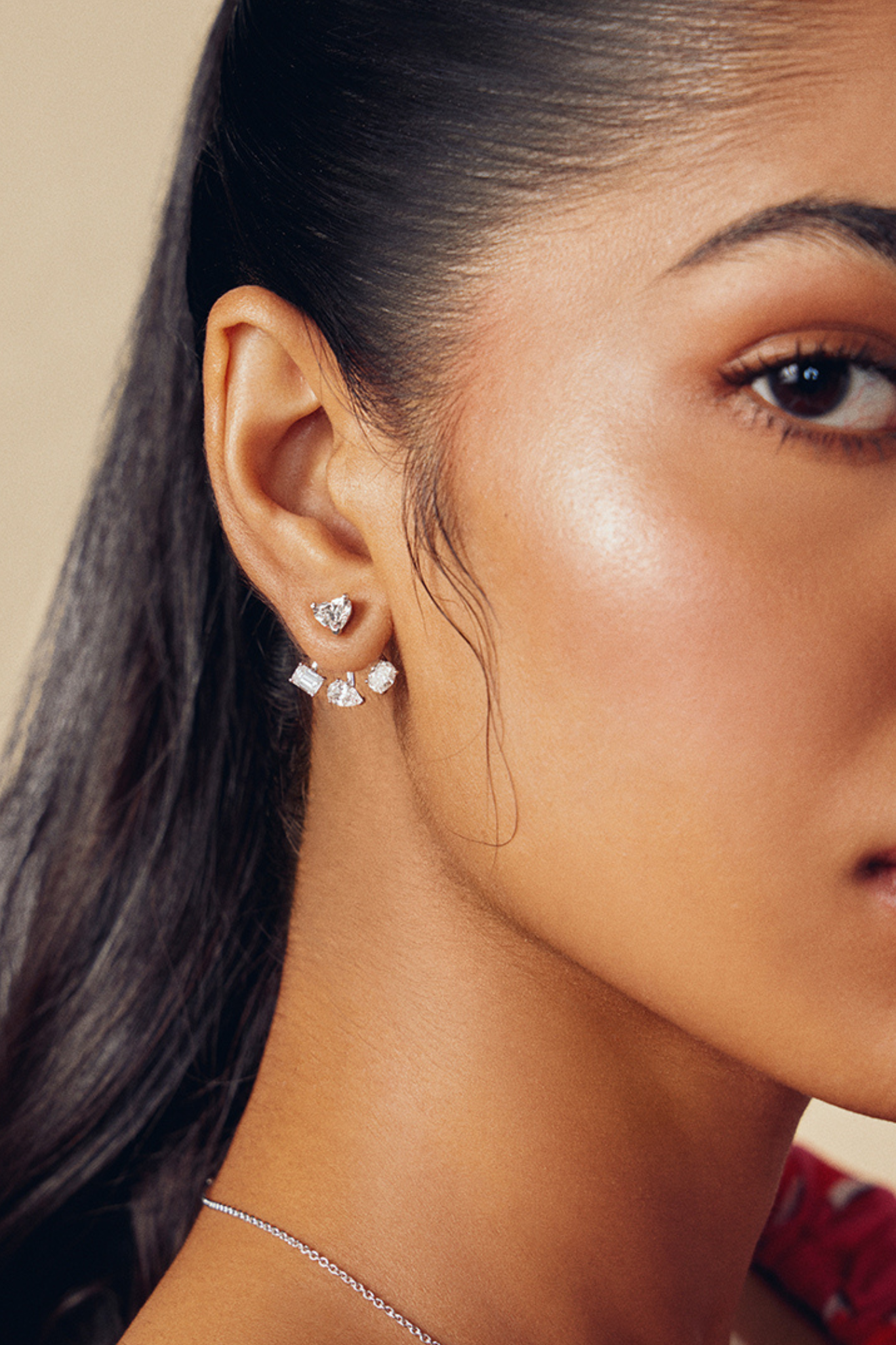 Classic 1ct Heart Studs - House Of Quadri