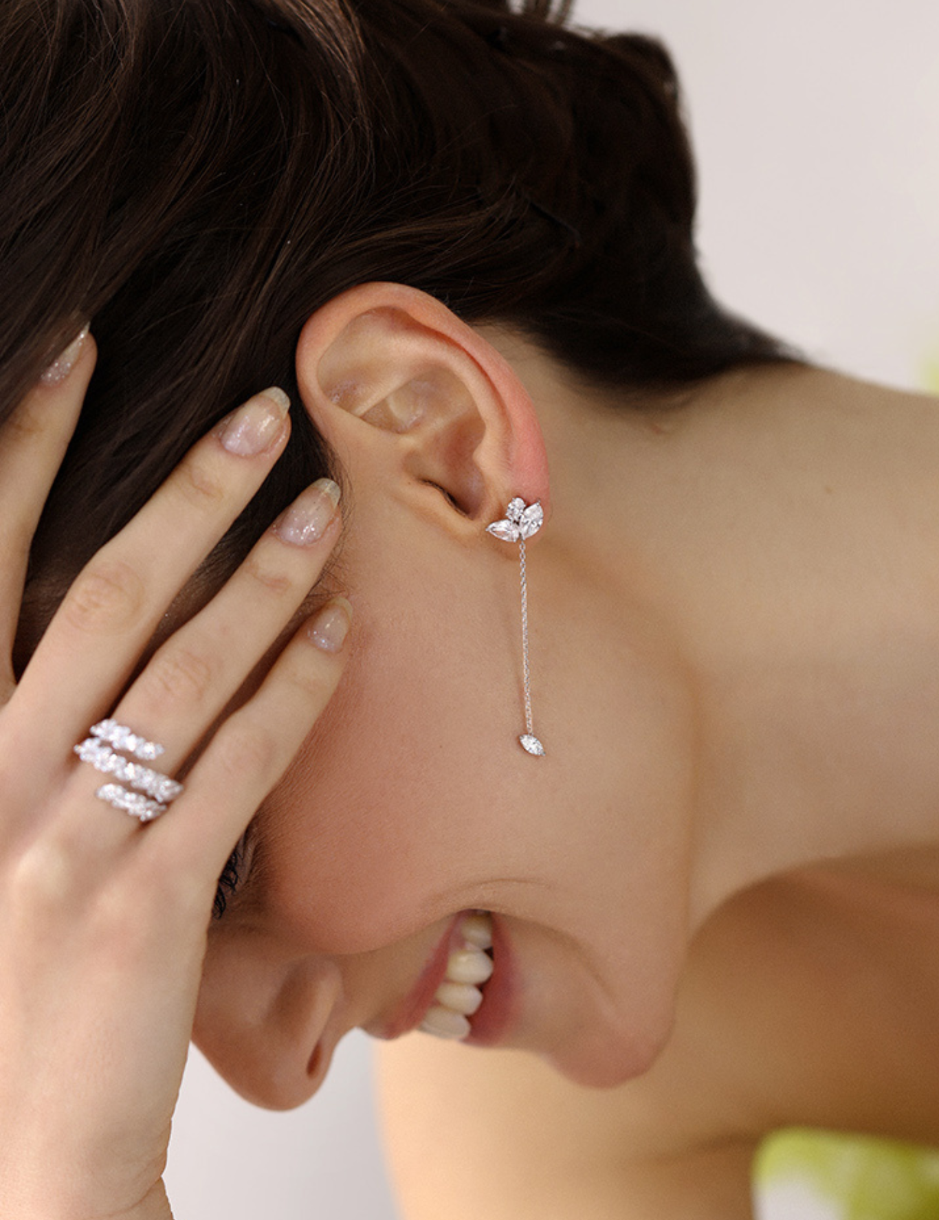 Illuminate Eden Drop Danglers - House Of Quadri