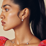 Halo Heart Danglers - House Of Quadri