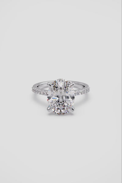 4 ct Oval Solitaire Ring