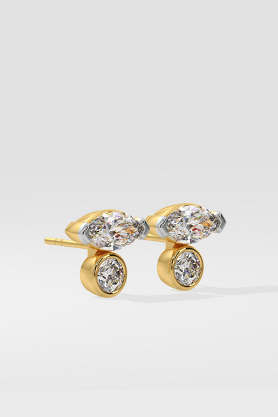 Beyond Marquise Duo Studs - House Of Quadri