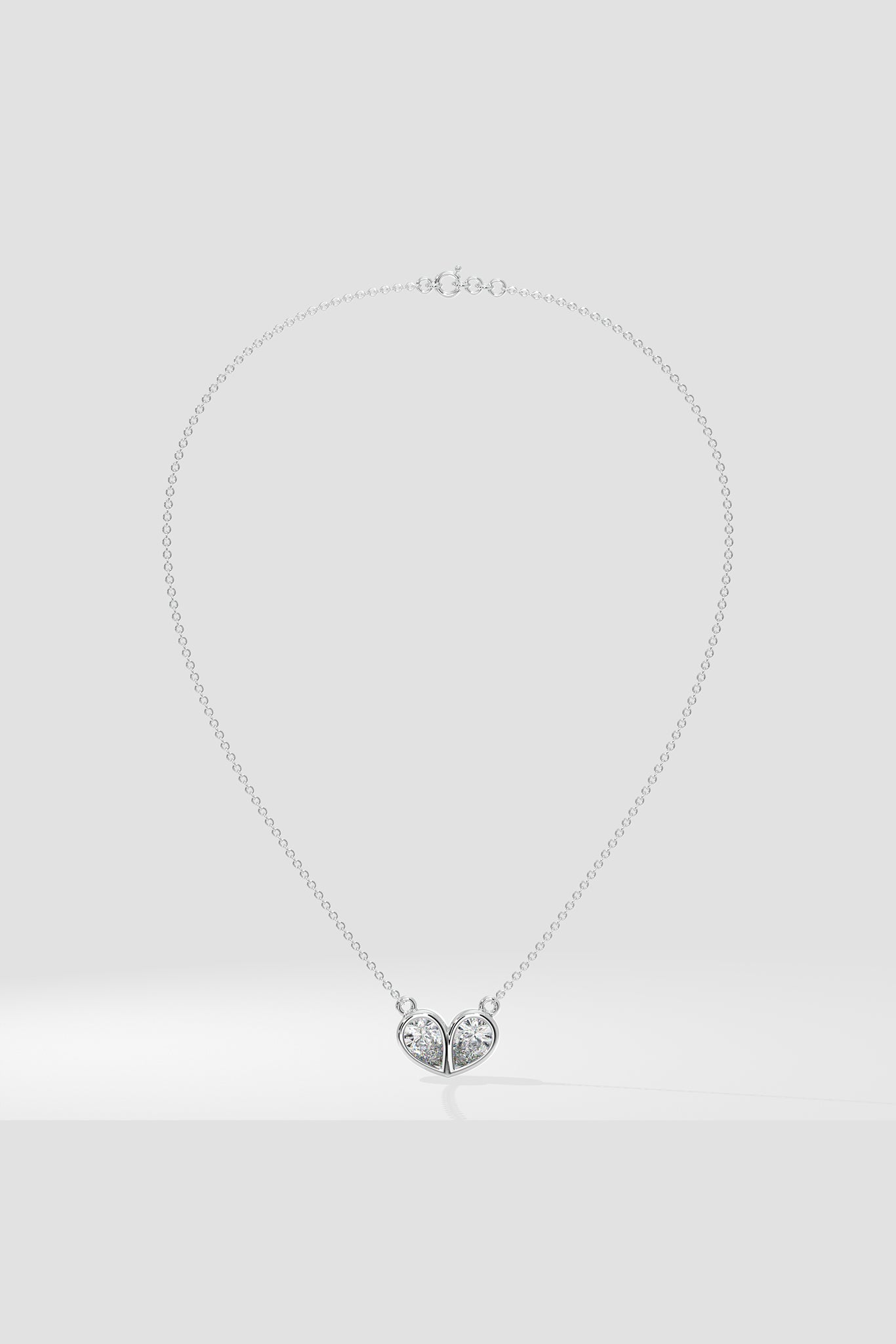 The Duo Heart Necklace - House Of Quadri