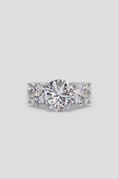 3 ct Trilogy Solitaire Ring
