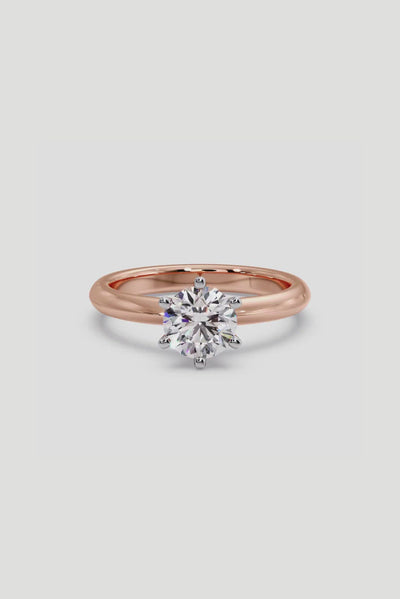 1 ct Six Prong Solitaire Ring