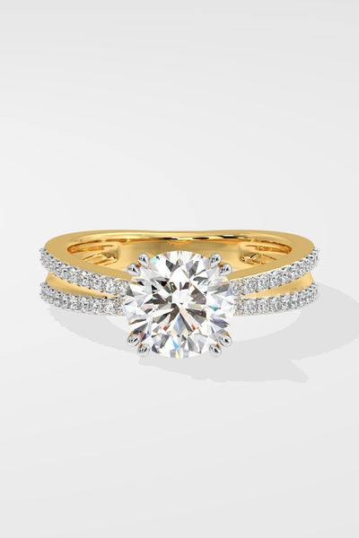 Stellar 2 ct Double Shank Solitaire Ring - House Of Quadri