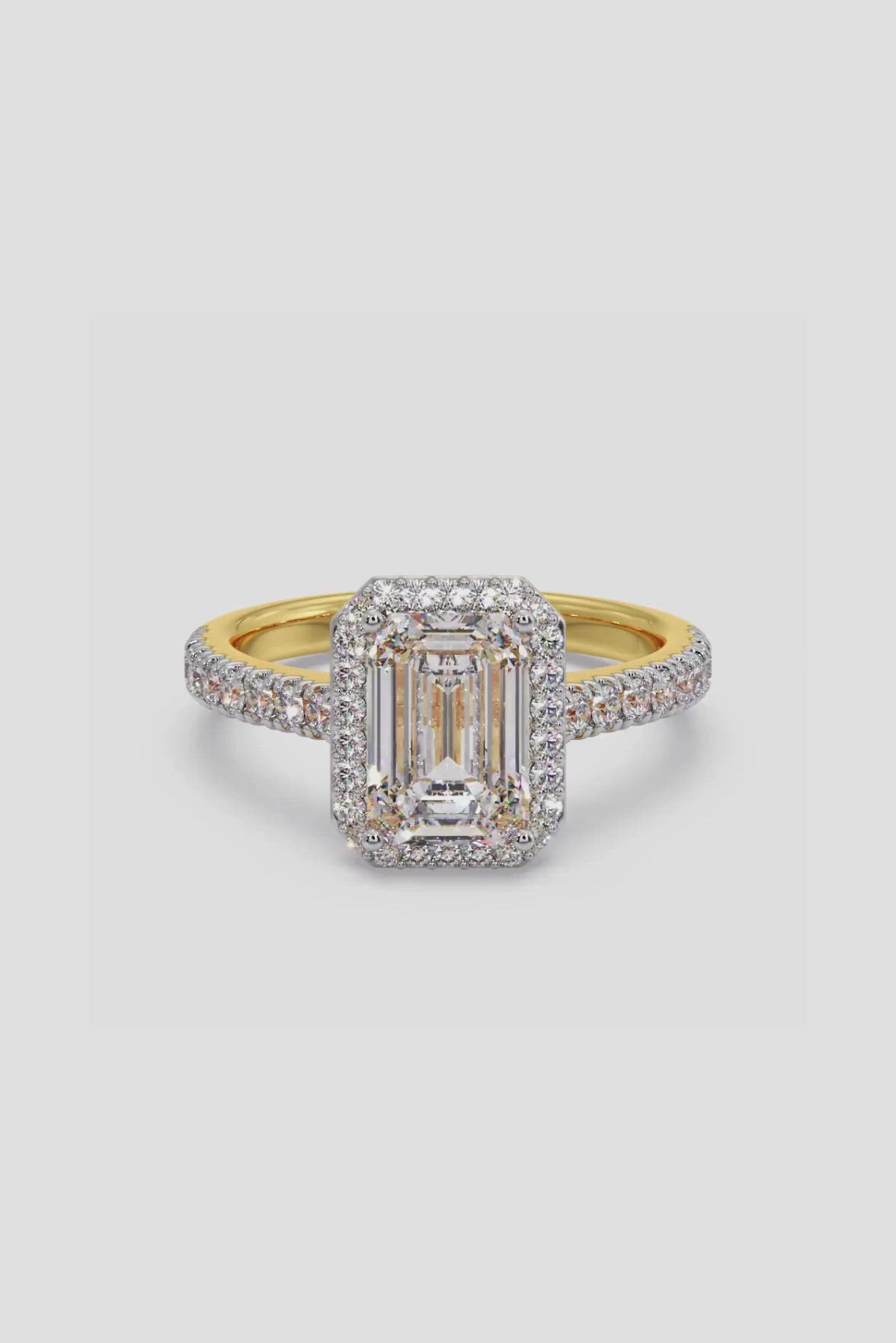 2 ct Emra Solitaire Halo Ring