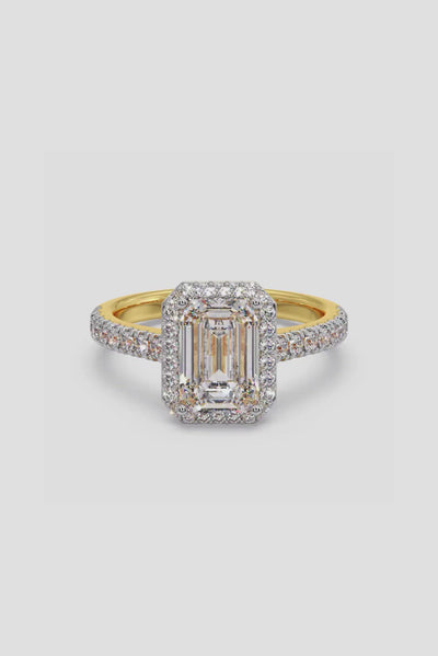 2 ct Emra Solitaire Halo Ring