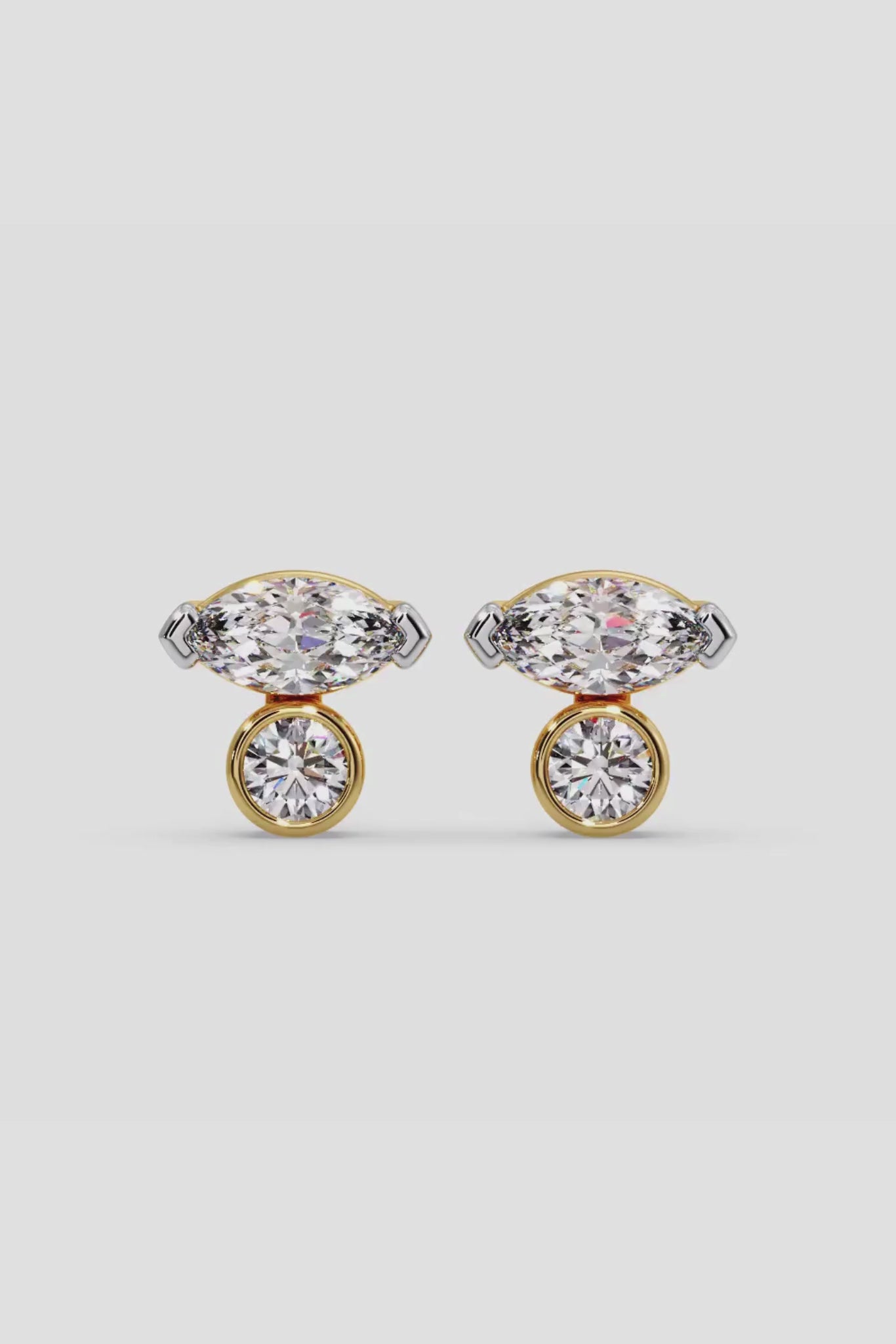 Marquise Winged Studs